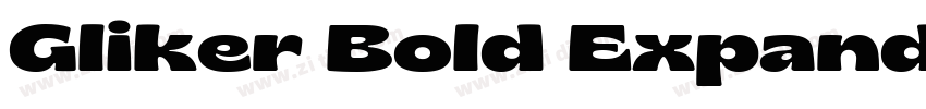 Gliker Bold Expanded字体转换